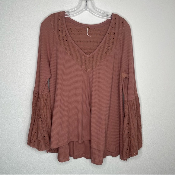 Free People Parisian Nights Eyelet Top - Picture 3 of 8
